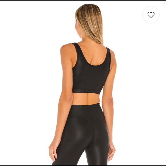 NWT Year of Ours Gloss Football Bra Black Glossy $79 - Picture 4 of 16